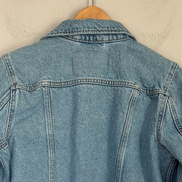 Levi Strauss Co Classic Original Trucker Jacket Denim Light Wash Women's Size M - Picture 8 of 13